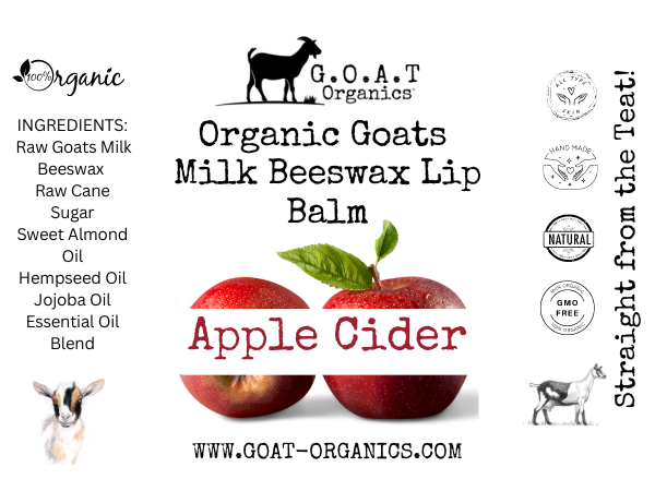 Goats Milk Bees Wax Lip Balm Apple Cider