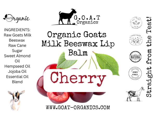 Goats Milk Bees Wax Lip Balm Cherry