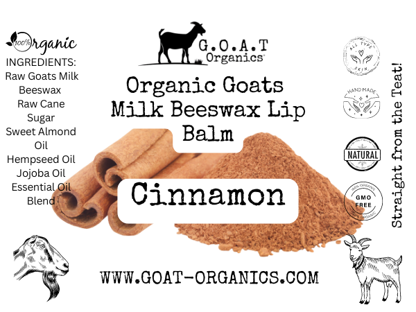 Goats Milk Bees Wax Lip Balm Cinnamon