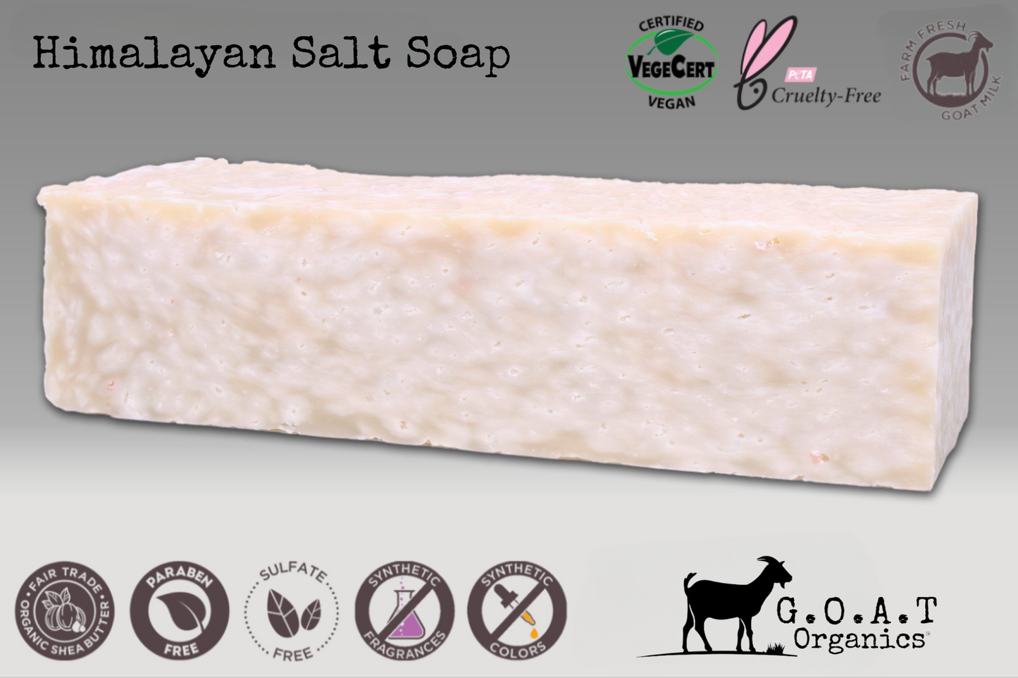Himalayan Sea Salt Goat Milk Bar Soap