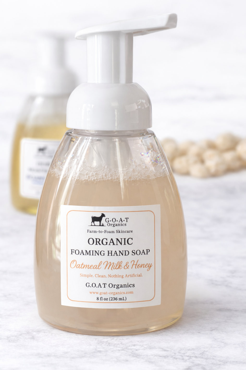 Organic Goat Milk Foaming Hand Soap – 8 oz