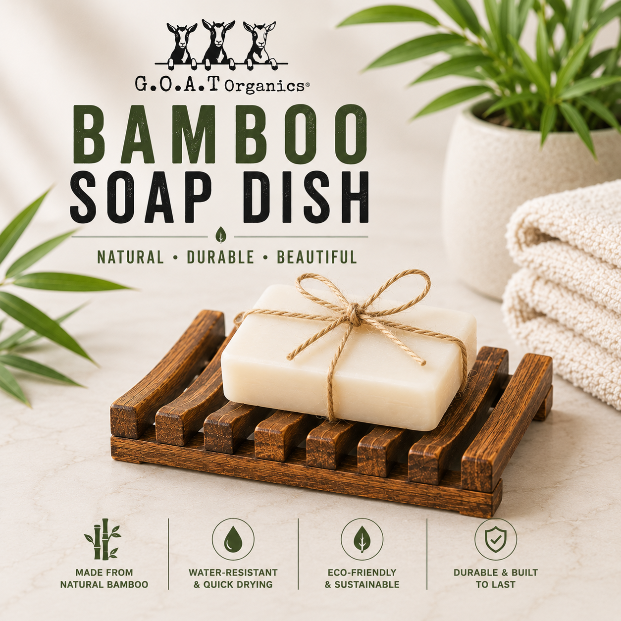 Bamboo Soap Dish