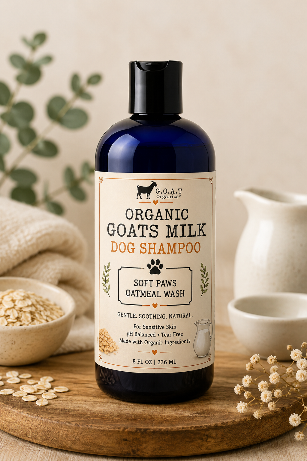 Soft Paw Oatmeal Wash Organic Goat Milk Dog Shampoo