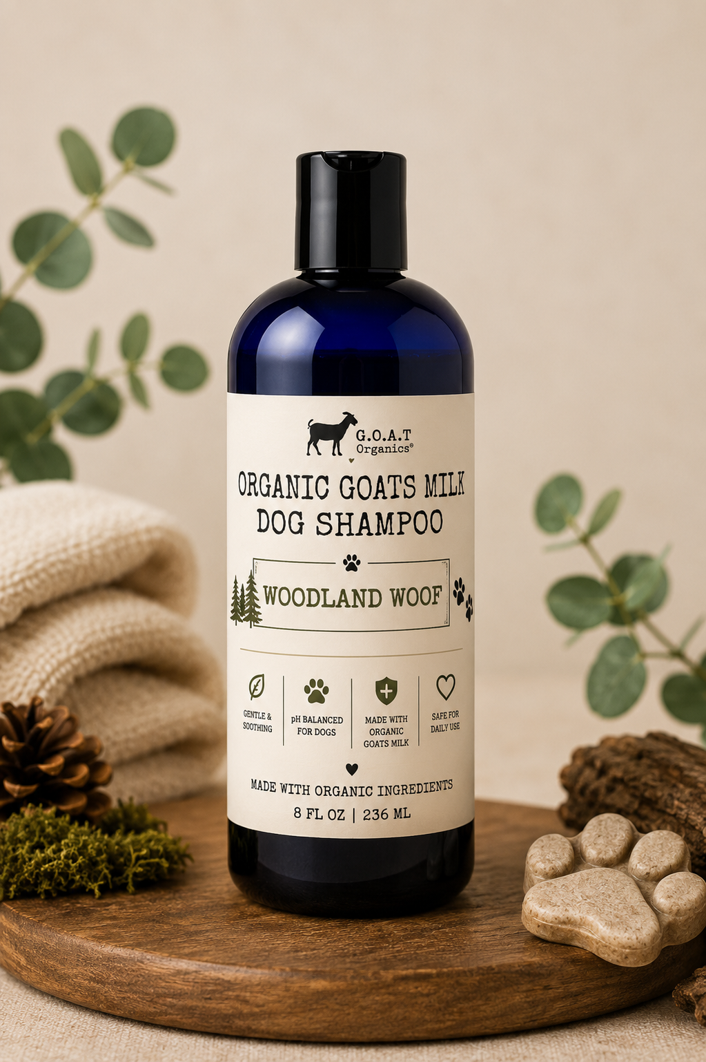 Woodland Woof Organic Goat Milk Dog Shampoo