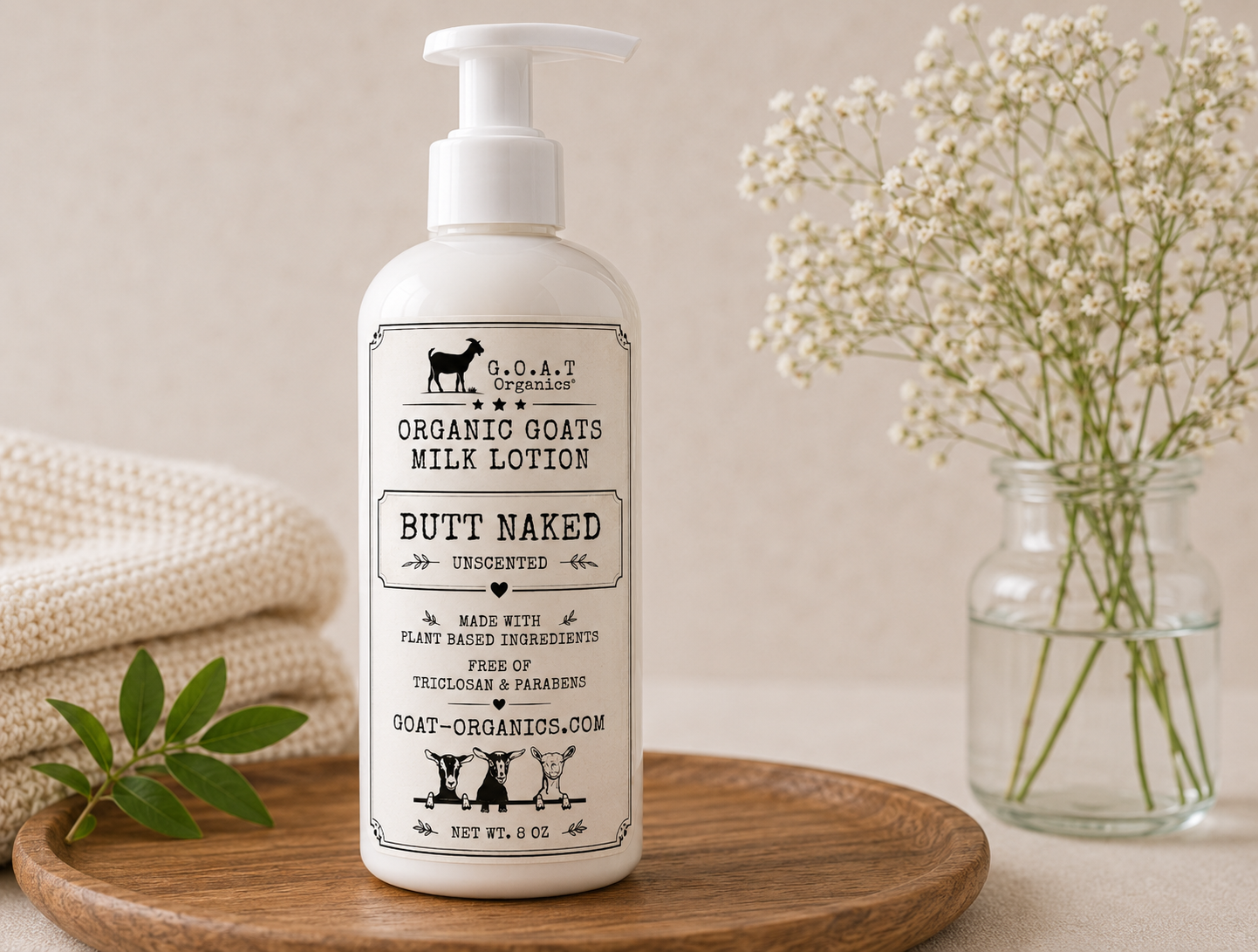 Butt Naked Organic Goat Milk Lotion