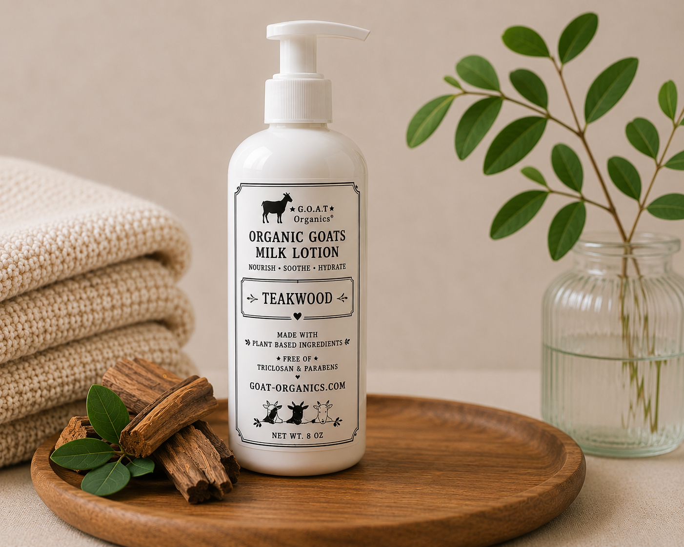 Teakwood Organic Goat Milk Lotion