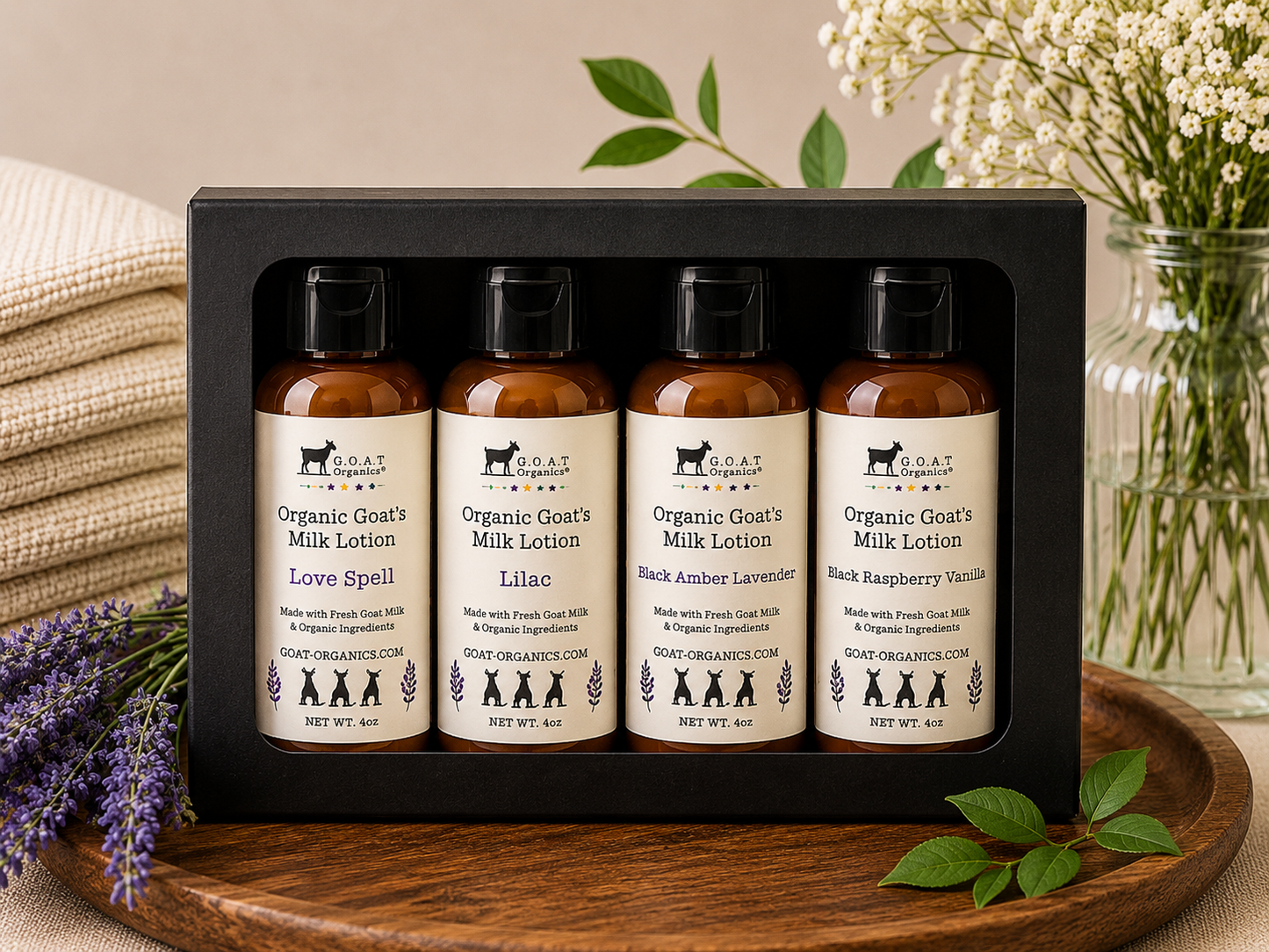 Organic Goat Milk Lotion Summer Sampler
