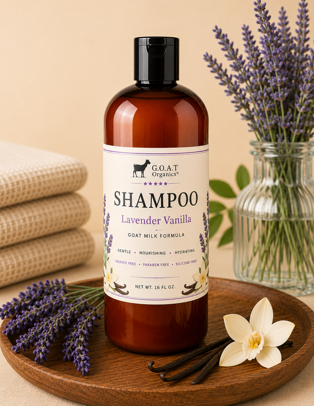 Lavender Vanilla Goat Milk Shampoo
