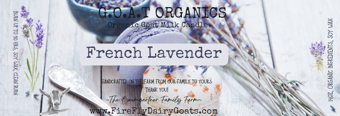 French Lavender Soy Wax Goat Milk Candle