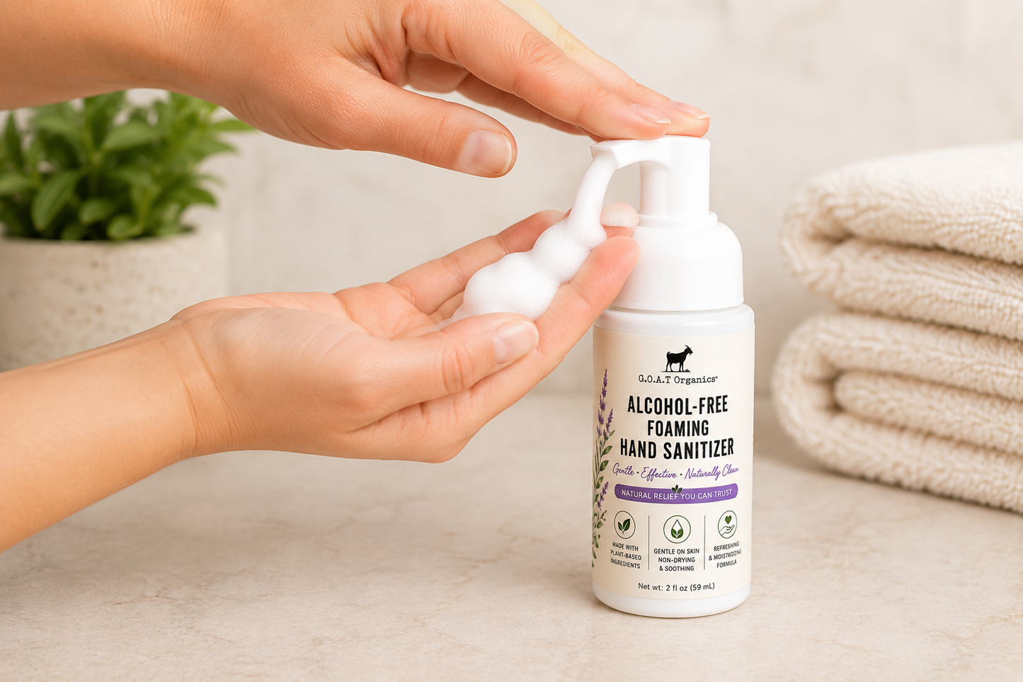 Alcohol Free Foaming Hand Sanitizer - 3 Pack